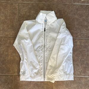 Columbia White Windbreaker Jacket